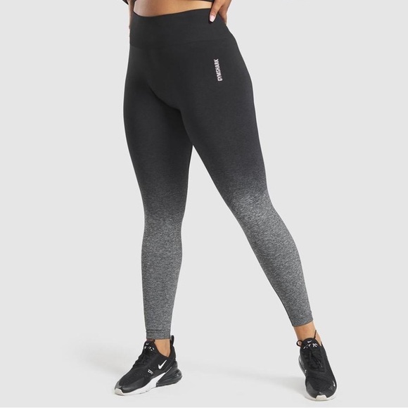 Gymshark Pants - Gymshark Black & Grey Ombre Leggings